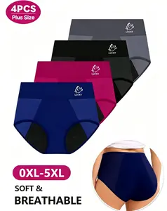 Morelect Women's High Waist Cotton Seamless Briefs - 1 Pc Soft Elastic Panty for Mature Ladies, All Seasons Comfort, Comfortable Lightweight, Invisible Fitting, Mothers' Day Gift