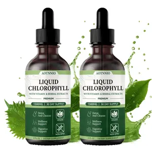 Liquid Chlorophyll Drops | 2 oz | Vegan, Non-GMO & Gluten-Free | Natural Mint Flavor | Daily Dietary Supplement