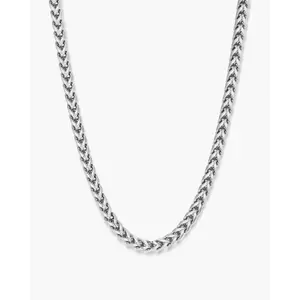 JAXXON Franco Chain 5mm - Box Clasp - Silver