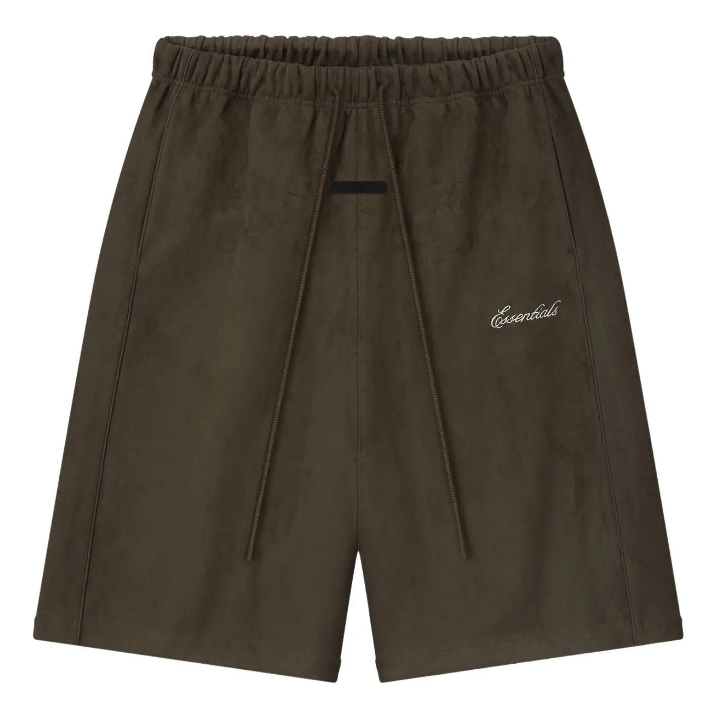 Fear of God Essentials Suede Fleece Signature Relaxed Sweatshort W/ Piping 'Brown' 160SP264892F
