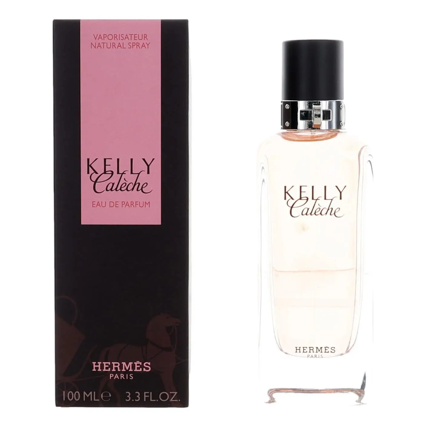 Women's Kelly Caleche by Hermes 3.3 fl oz EDP Spray Bottle - Floral Sweetness Scent with Rose, Vetiver, Vanilla