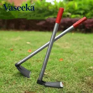 Vaseeka Ergonomic Manganese Steel Garden Hoe - Durable Metal Tool for Weeding Planting Soil Digging with Comfortable Design for Gardeners