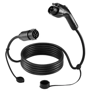 【fathersdaygift】VEVOR EV Charger Extension Cable,32Amp 21 ft J1772 Extension Cord Compatible with 120V-240V SAE J1772 Electric Vehicle ChargersLevel 1/Level 2 IP66 Heavy Duty Car Charging Cable with Carrying Bag