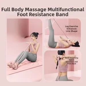 Leg Push Resistance Trainer 6-Tube Sit-Up Assist Device Fitness Equipment for Enhanced Workout and Versatile Use