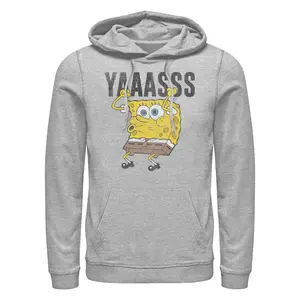 Men's SpongeBob SquarePants Yasss Cheer Pull Over Hoodie