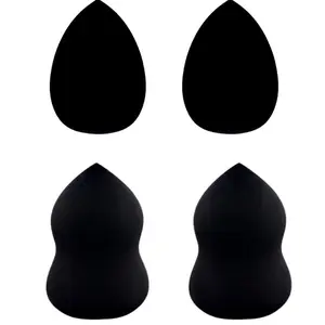 S1 & S2 Black Makeup Sponge Bundle (4-Pack)