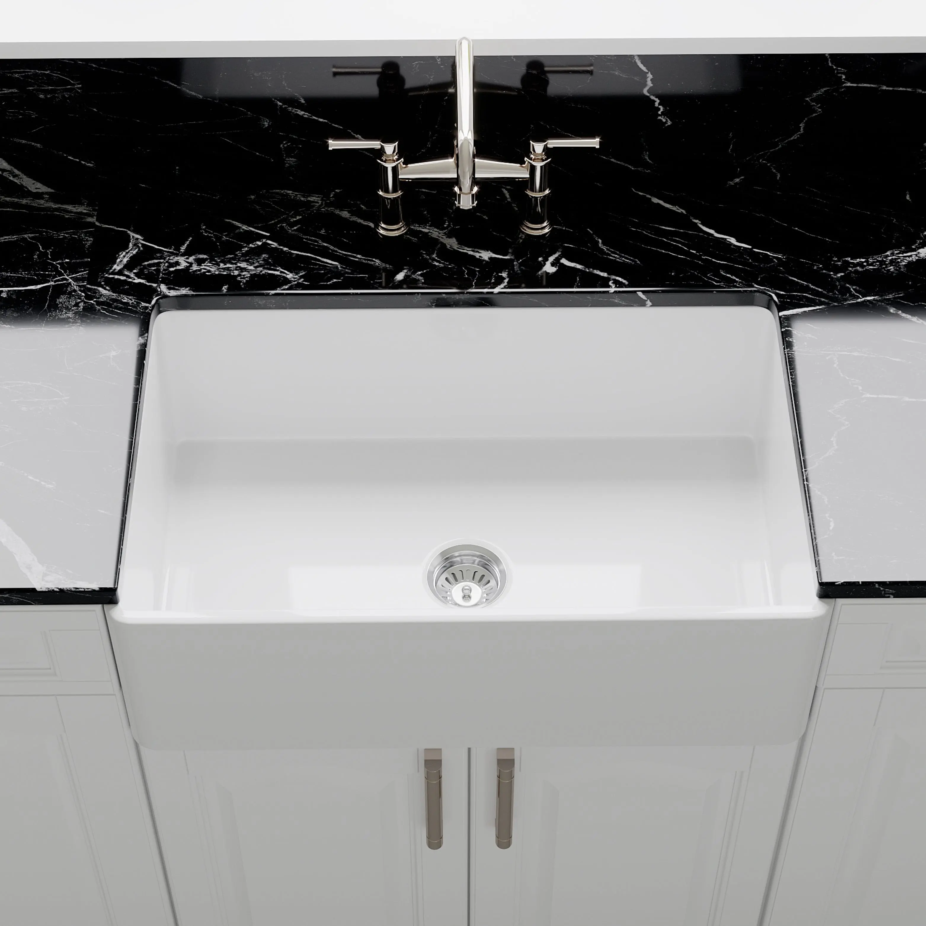 Crestwood 30" Classic Single Bowl Fireclay Sink