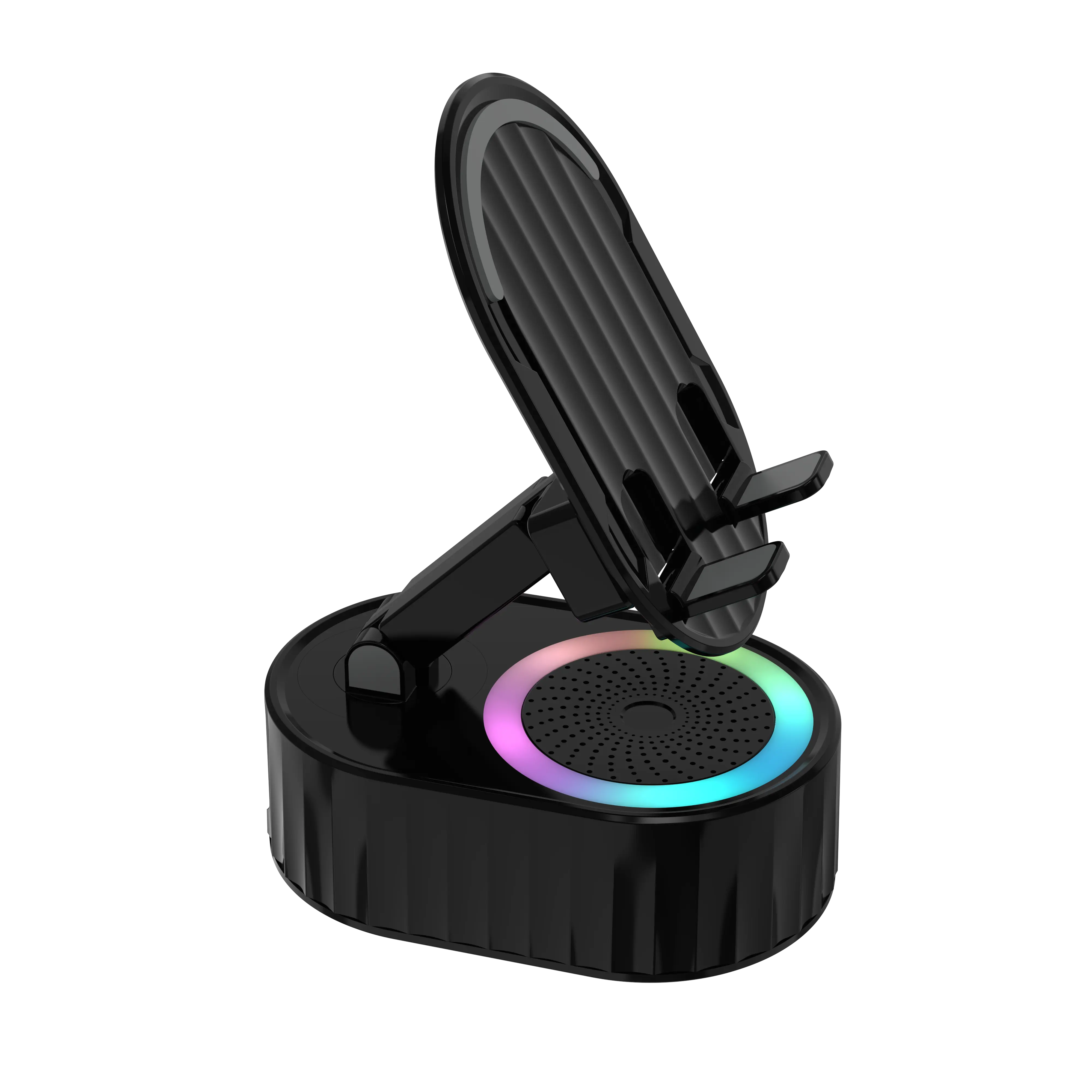 TOPTECH S50BT Bluetooth Speaker with 360° Phone Holder, Wireless Induction & RGB Lights