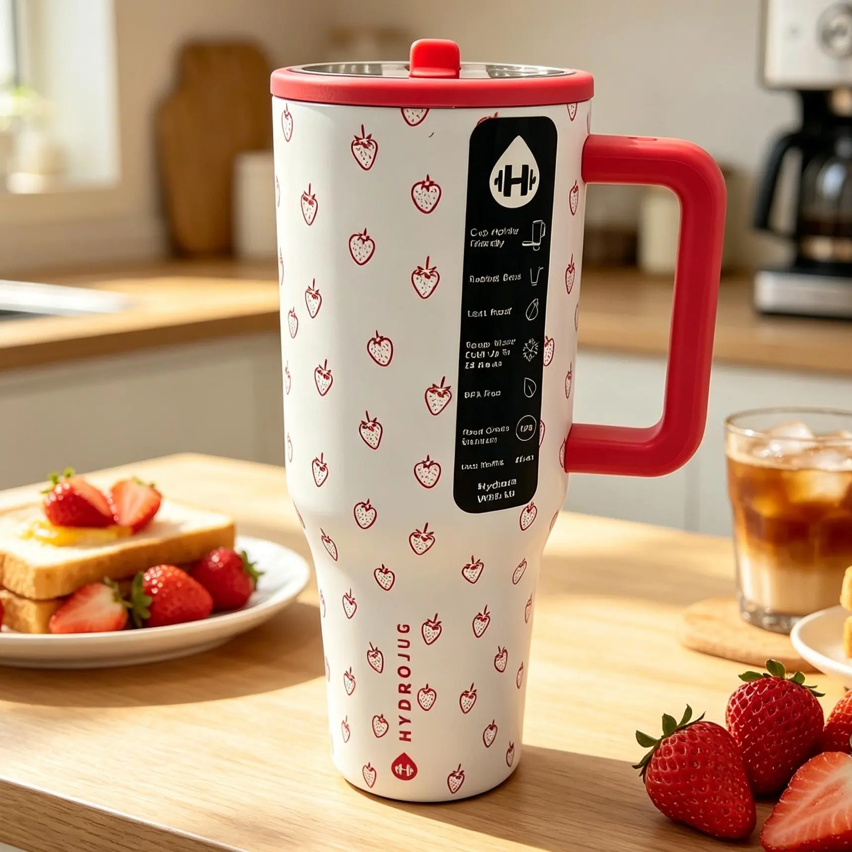HYDROJUG 40oz 304 Stainless Steel Insulated Hydration Tumbler - Portable Drink Tumbler, Vacuum Flask, Insulated Travel Cup with Straw Cap, Anti-Scalding, Explosion-Proof, Leak-Proof, Fresh-Keeping, Ideal for Long Drives, Picnics, Flasks, Outdoors