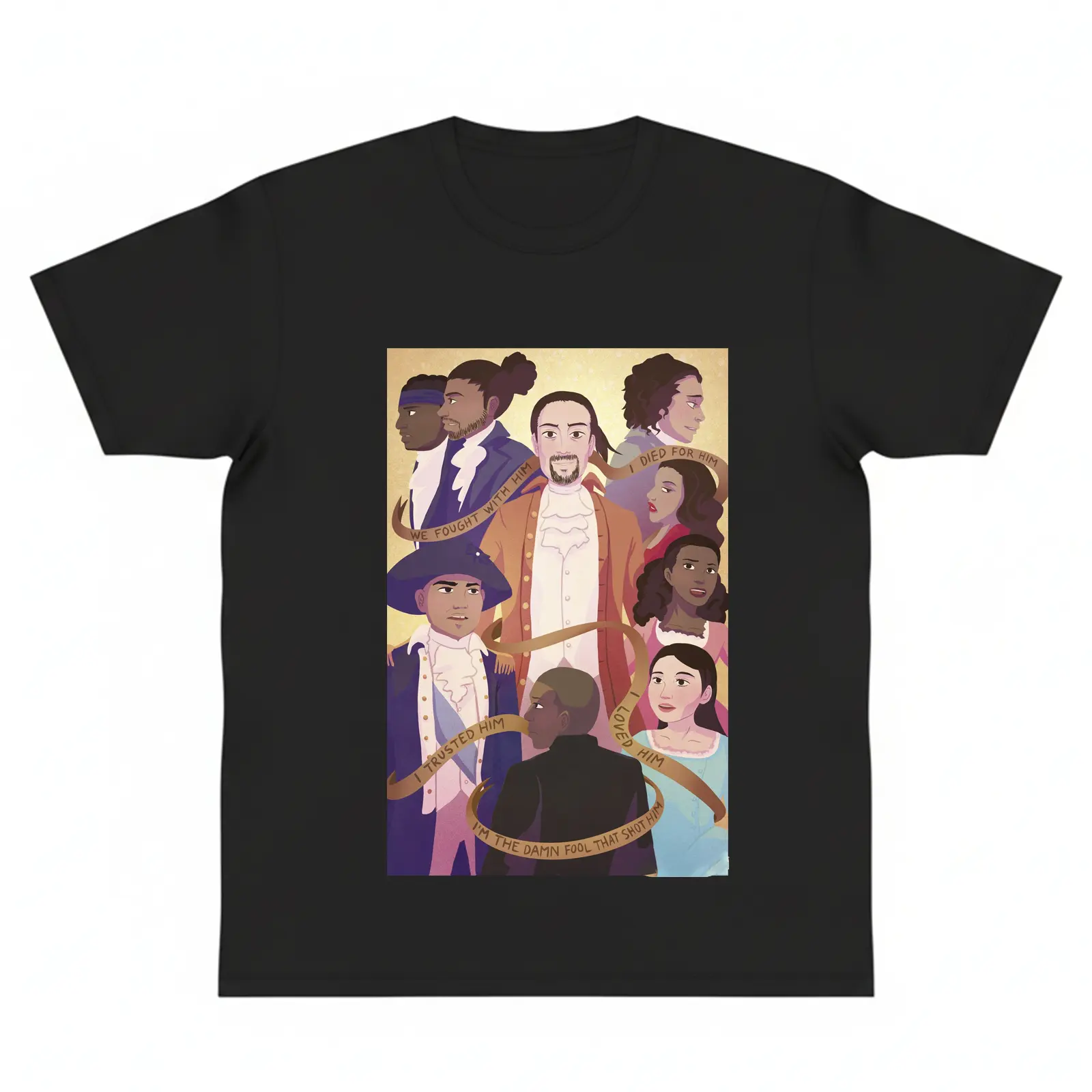 Alexander Hamilton Christmas T-Shirt Hamilton Fan Exclusive Korean Loose Fit Casual Top Broadway Fan Wear Musical Star Tee y2k fashion Streetwear Top Trending