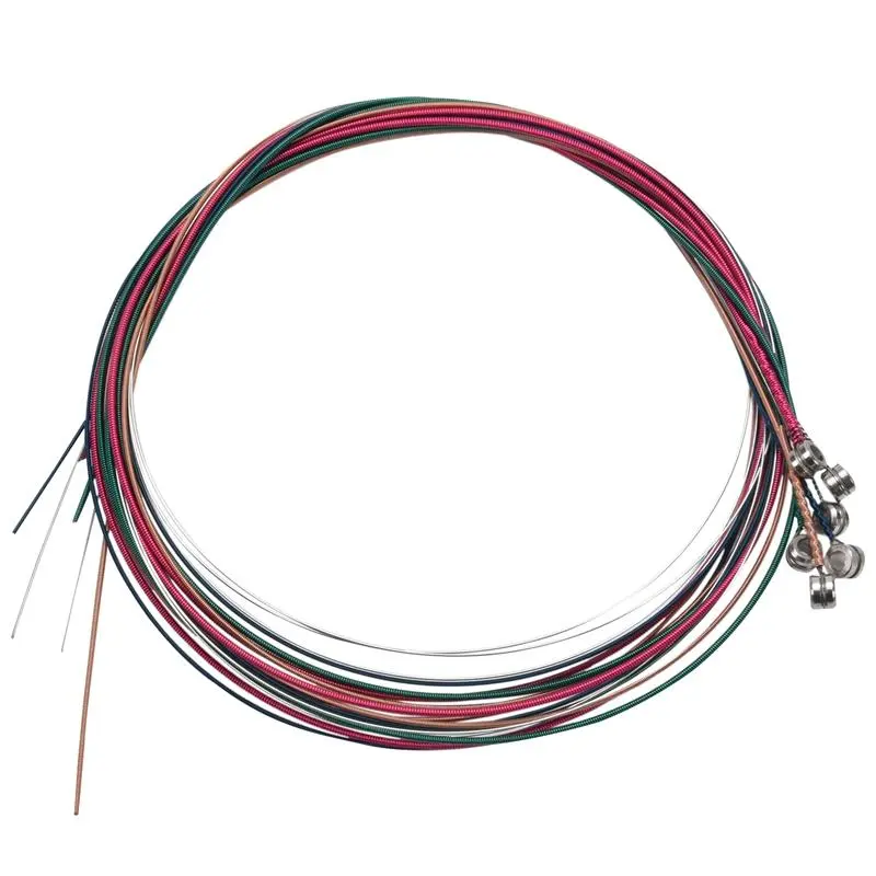 Acoustic Guitar Replacement String Set with Rainbow Finish