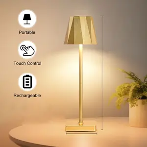 T6009-1 LED Touch Table Lamp, Three Color Lighting, Bar Restaurant Atmosphere Light, Cordless Bedside Lamp, Rechargeable Coffee Shop Lamp, Ambient Night Lamp, Ambient Decoration Lamp