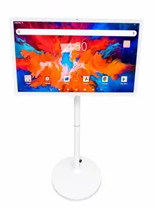 27" Portable Smart Android 14 TV on Wheels - 8G+128G, 6-8H Battery, 360° Swivel - for Bedroom, Outdoor Use - Father's Day Tech Gift