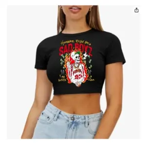 Junior H Sad Boyz Tour Crop Top, Mexican Corridos Tumbados, Sad Boyz Merch, Signature Street Apparel Limited Edition, Trendy