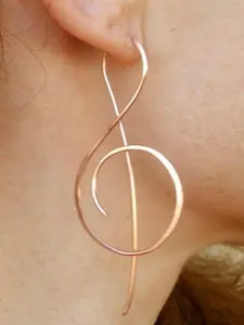 Fashionable Music Note Design Dangle Earrings, Elegant Jewelry for Women for Daily Decoration, Trendy All-match & Exquisite Jewelry for Gift, Lightweight Earring