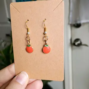 Orange Charm Earrings Orange Charm Earrings