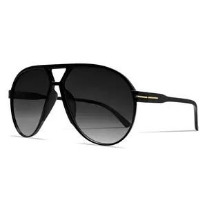 Retro Aviator Sunglasses for Women Men Oversized Classic Vintage Trendy Tangle Free Square Aviators Sun Glasses