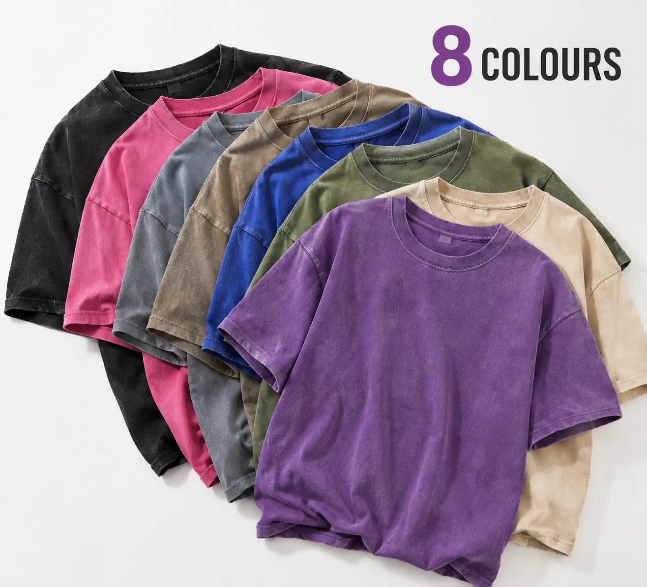 3 Pack Vintage Washed oversized tshirt women — Relaxed Silhouette, Cotton Short Sleeve, Effortless Streetwear Vibes Summer-fight training shirt