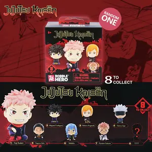 Official Crunchyroll Jujutsu Kaisen Bobble Figure Blind Box JJK Anime Mystery Figure Gojo Itadori Sukuna Desktop Decor Adult Collectible Gift 8 to Collect Viral Anime Merch Random 1 PC Bobble Hero Series Office Decoration Surprise