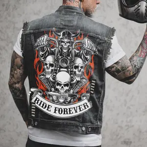 Men's Denim Vest Casual Vest