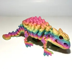 Giant Flexi Skeleton Ankylosaurus - 3D Printed Articulating FIgure