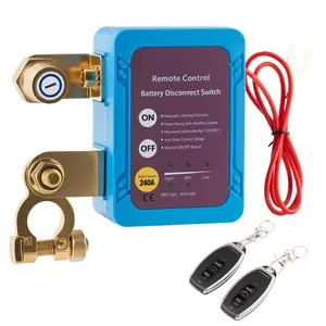 1 pcs Kill Switch for Car, 12V 240A Remote Battery Disconnect Switch Car Kill Switch Anti Theft Automatic Cut/Shut Off Switch for Auto Truck Marine RV ATV Boat