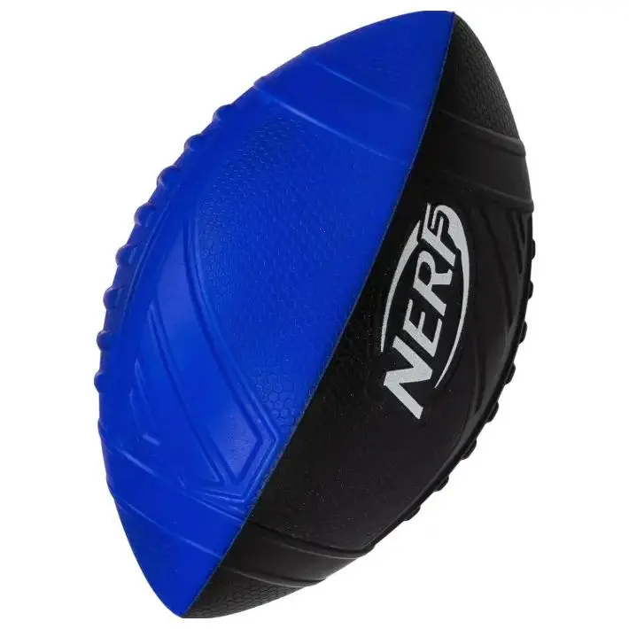 OUTDOOR Kids Foam Football - Pro Grip Youth Soft Foam Ball - Indoor + Outdoor Football for Kids - Small Foam Football - 9" Inch Youth Sized Football - Blue + Black