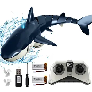 Remote Control Shark Toys 1:18 Scale High Simulation Shark for Pool Bath Toys for Toddlers Electronic RC Sea Animal Outdoor Water Gifts