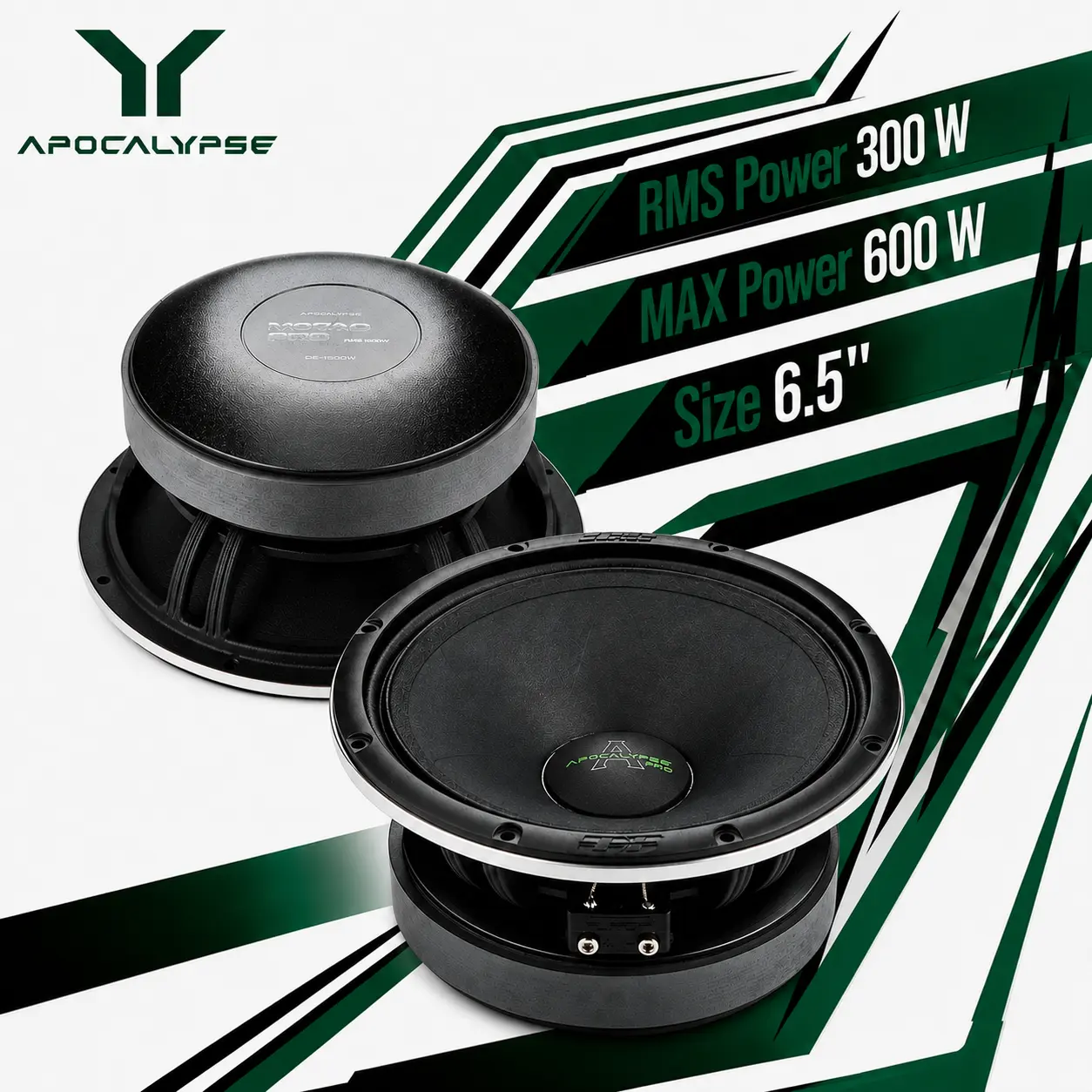 Apocalypse AP-M67AC PRO Mid-Range Car Audios Speakers (Pair with High-Watts Performance), Aggressive Sound