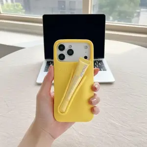 TikTok Viral Rhode Lip Gloss Holder Case + Matching Tint Box | iPhone 11-17 Pro Max Plus Aesthetic Silicone Makeup Cover Portable Glam