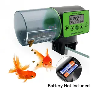 200ML Automatic Fish Feeder with Smart Timer, Battery Powered for Goldfish, Fish Tank, Aquarium and More, Large Capacity Fish Feeding Device