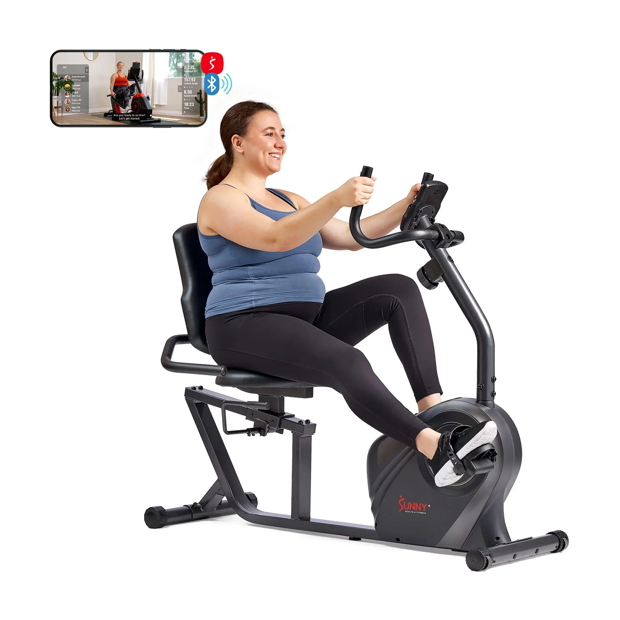 Sunny Connected Recumbent Bike Sunny Connected Recumbent Bike