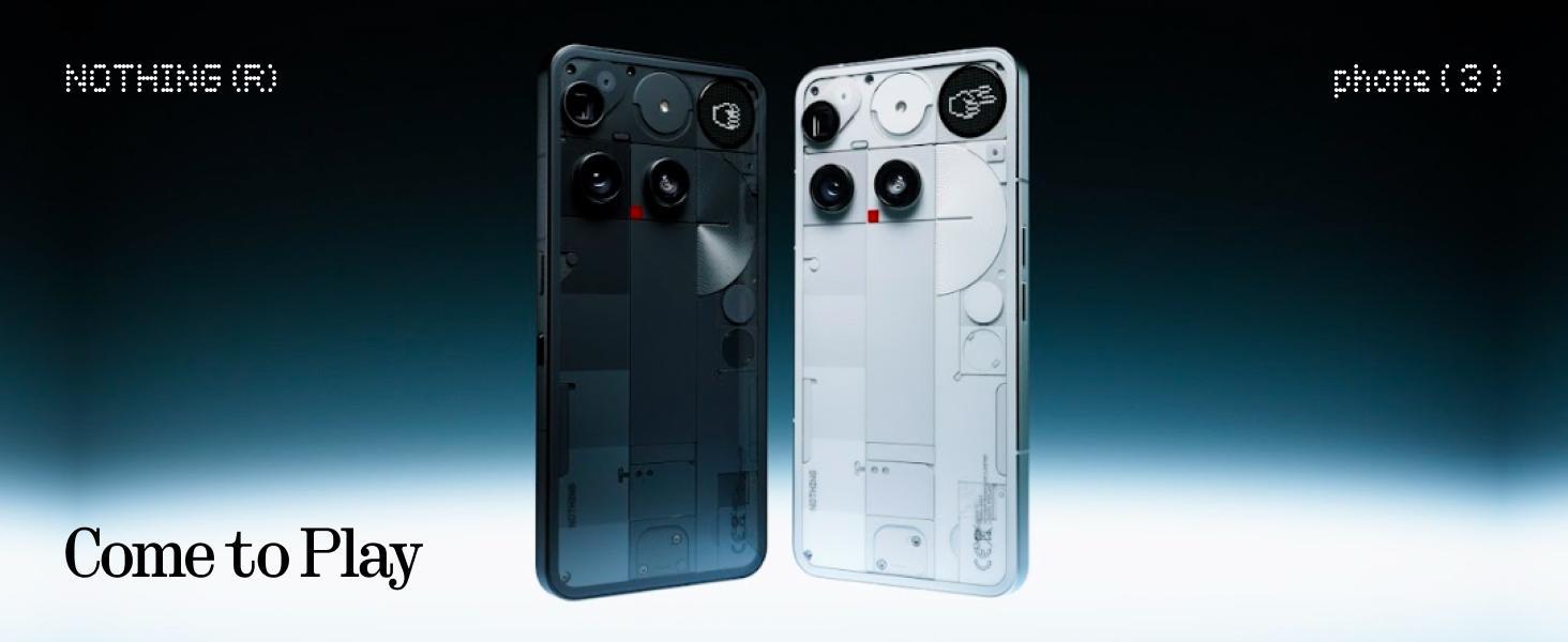 Nothing Phone (3) Cell Phone, 2025 New 5G Unlocked Phones 512GB, Android 15, Snapdragon 8s Gen4, AI Mobile Phones with Four 50MP Cameras & AMOLED Display, 5150mAh, Glyph Interface, Smartphone White