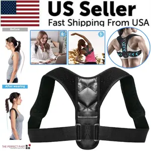 Posture Corrector Adjustable Back Brace Shoulder Support Clavicle Belt Men Women Does not apply