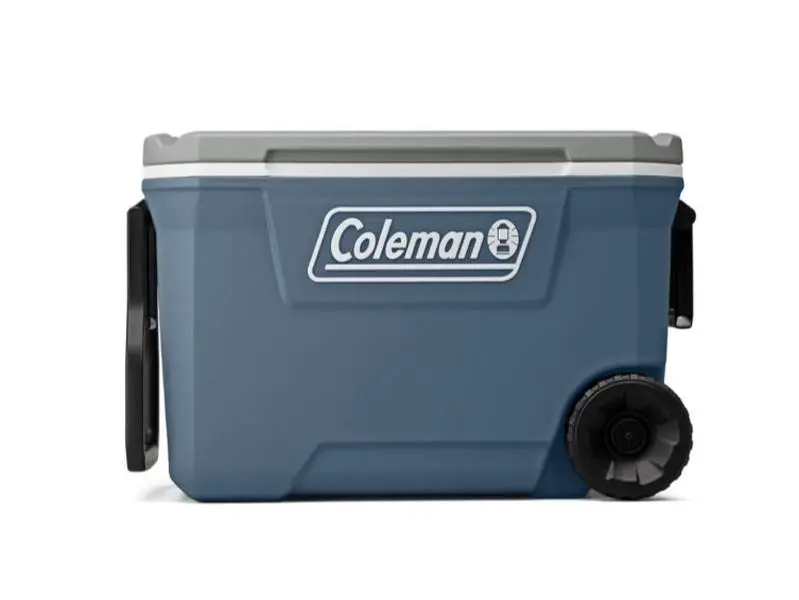 Coleman 316 Series 62QT Hard Chest Wheeled Cooler, Lakeside Blue