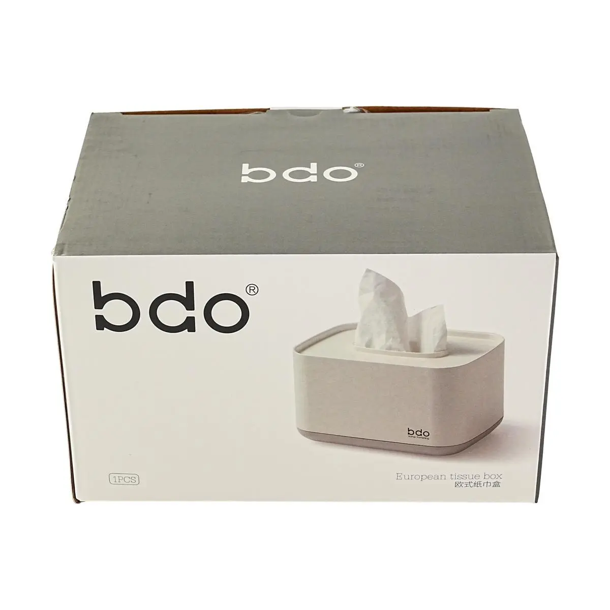 BDO European Look Tissue Box Holder - Luxury Light Home Decor for Desktop, Dining Table, Easy Refill, Easy Tissue Access, Enhances Visual Appeal for Home Decor Enthusiasts, Neat And Clutter-Free Workspace