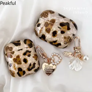 Leopard Pendant Headphone Protective Cover For Apple AirPod 4 3 2 1 Pro 2 3rd Generation Case TPU Funda For AirPods Pro2 Cases