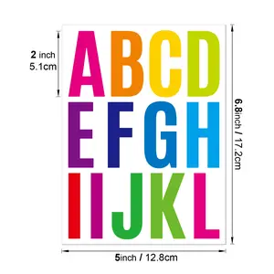 2inch Letter Stickers Premium Waterproof Adhesive Labels for Mailboxes, Cars, Number and Symbol Sticker Set
