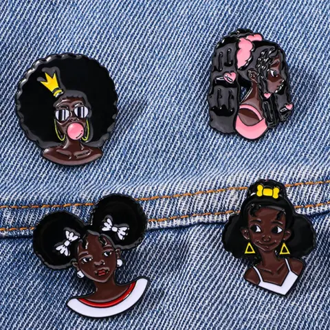 Cartoon Figure Design Brooch, 4counts/set Cute Alloy Badge for Women & Men, Clothes Accessories for Daily Clothing Decor, Exquisite Brooch for Birthday Gift, Durable Metal Pins, Brooch Clip