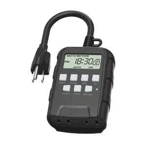 7 Day Heavy Duty Digital Programmable Outdoor Timer Dual Outlet BN-LINK（U78/ U191）