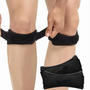 Silicone Patellar Knee Sleeve, Relieves Knee Joint Pain, Perfect for Running, Basketball, Volleyball, Squats, Tendonitis, Jumpers' Support, 1 Piece