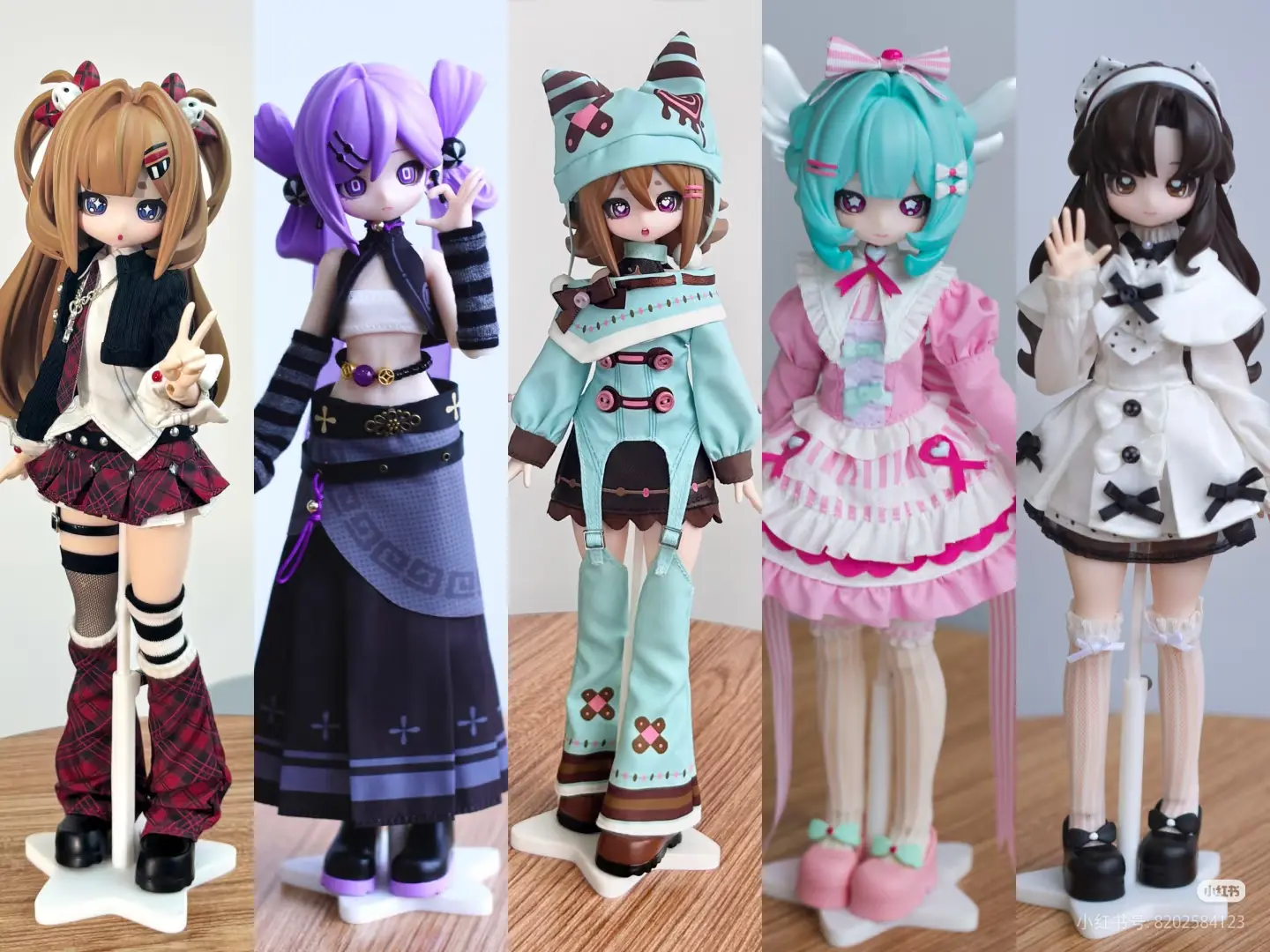 Revolving Radio Waves BJD Series Action Figure Doll Blind Box, Resin-PVC Articulated Collectible Toy, Star Fashion Dolls & Accessories