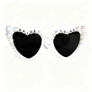 1 Piece Bride to Be Pearl Glasses, Perfect for Wedding Parties, Bachelorette Parties, Party Photo Prop, Best Gift for the Bride, Elegant Accessory, Party Event Props