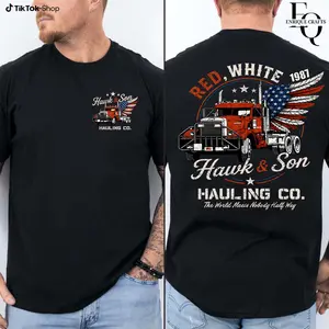 Over The Top Trucker 4th Of July T-Shirt, Hawk And Son Shirt, Vintage Arm Wrestling Movie T-Shirt, Independence Day Shirt, Classic Movie Tee
