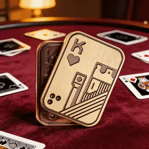 Stainless Steel Old K Push Plate Edc Fidget Toy, Magnetic Clicky Card Slide Block, Stress Relief for Students and Office Workers