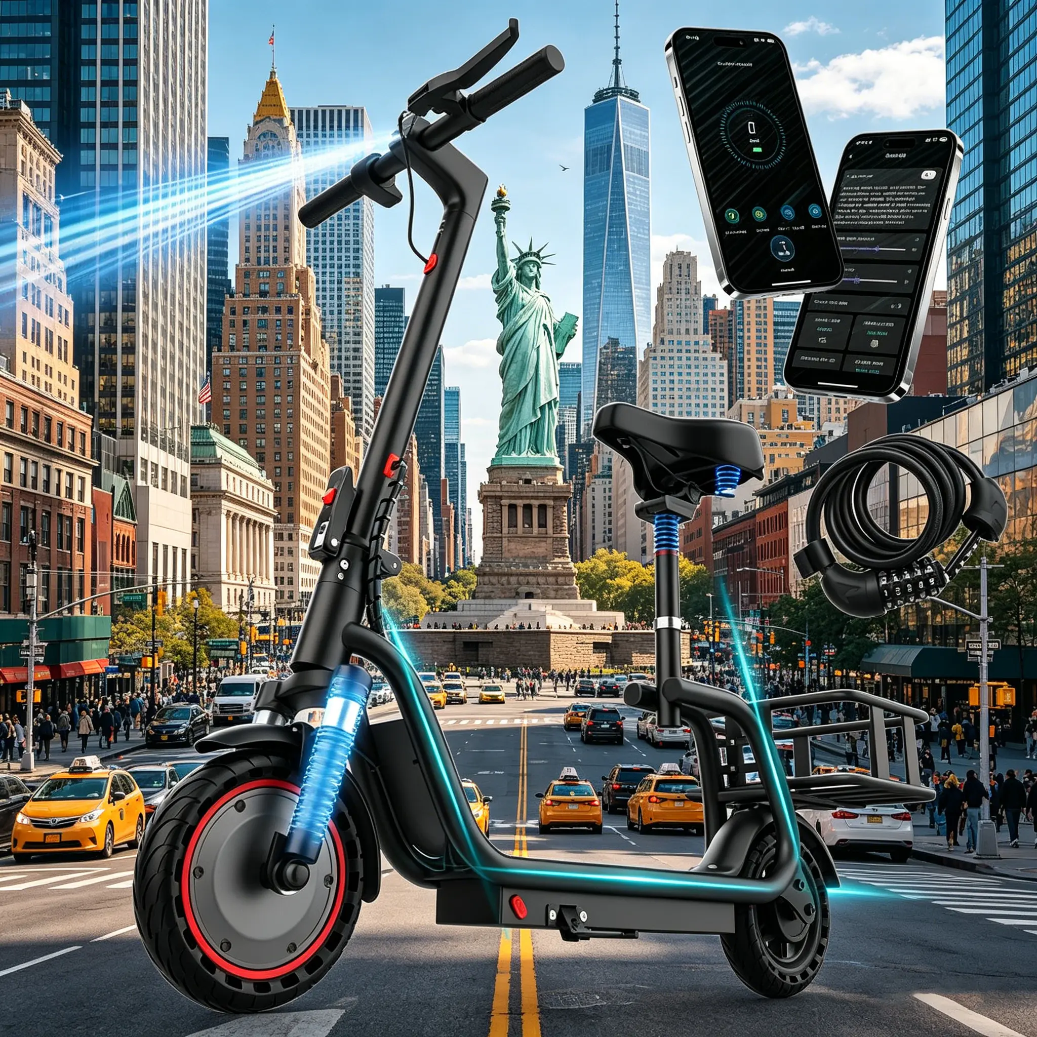 Unisex Adults Foldable Electric Commuter Bike for Daily Commute & E-Biking - 350W Motor, Top 19MPH Speed, 16-28 Mi Range, UL 2272 Certified Battery, LED Lights, Compact Fold, 12-Month Warranty, Multifunctional, 12 Months
