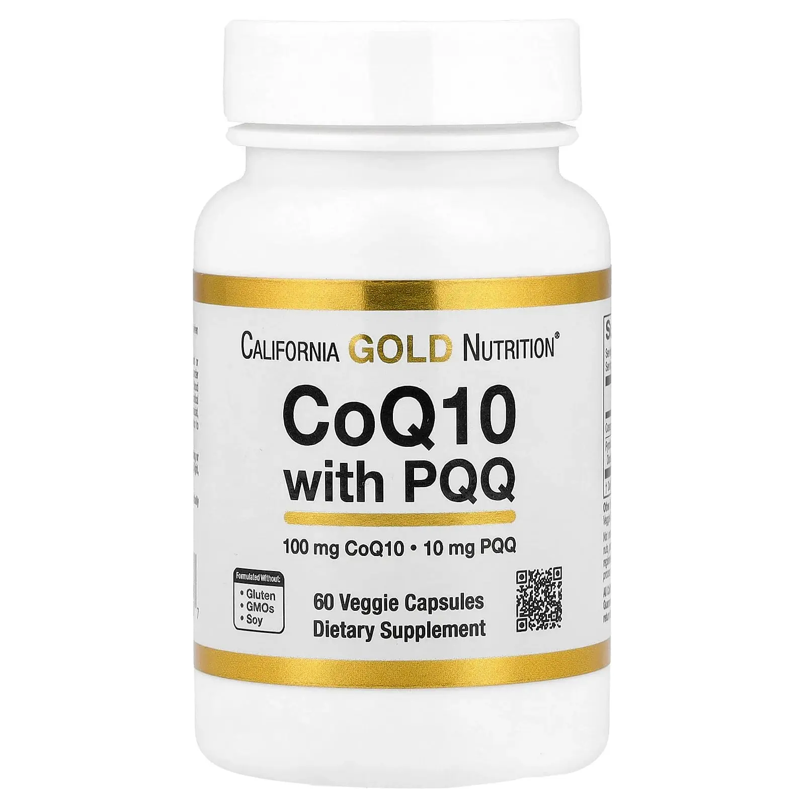 California Gold Nutrition CoQ10 with PQQ, 60 Veggie Capsules California Gold Nutrition CoQ10 with PQQ, 60 Veggie Capsules