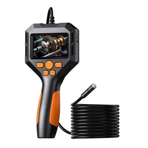 Handheld Industrial Endoscope with Screen, 1080P HD Borescope Camera, Adjustable Light, Automotive Engine Tools for Car Engine Pipeline Inspection