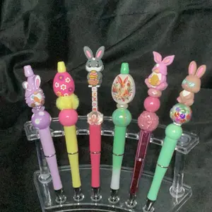 Easter Pens with Adorable Bunny and Egg Designs in Vibrant Colors Perfect for Spring Writing