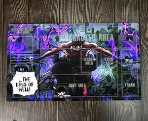O-P Zoro King of Hell Playmat Trading, Game Mat Mousepad, Gaming Desk Mat Mouse Pad Playmat, Anime mousepad